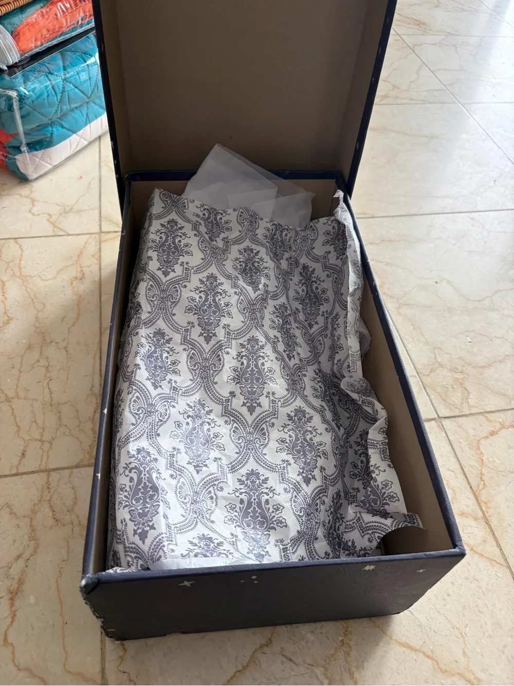 Gucci box likely shoe packaging